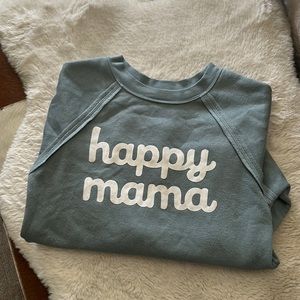 Happy mama cropped pullover